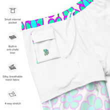 Load image into Gallery viewer, Greenflower on White - Men's Swim Trunks (Unisex Board Shorts)