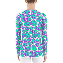 Load image into Gallery viewer, Greenflower on White - Women's Rash Guard