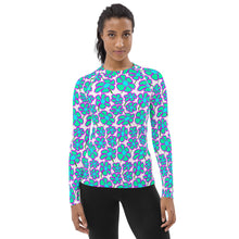 Load image into Gallery viewer, Greenflower on White - Women's Rash Guard