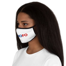 Load image into Gallery viewer, Scomofo - Fitted Polyester Face Mask (white with black trim)