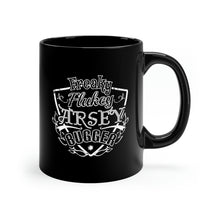 Load image into Gallery viewer, Freaky Flukey Arsey Bugger - Black Mug 11oz