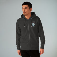Load image into Gallery viewer, Symmetrical Drumming V3.5 - Men's Eco Cultivator Zip Hoodie - Keen Eye Design