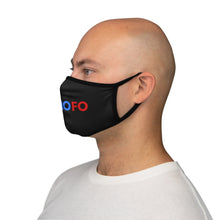Load image into Gallery viewer, Scomofo (V2) - Fitted Polyester Face Mask (black with black trim)