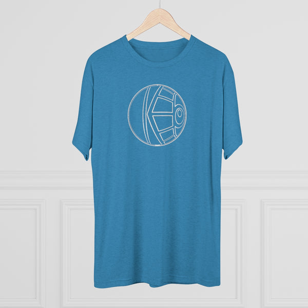 KeenEyeD FishEye (Wh) - Men's Tri-Blend Crew Tee