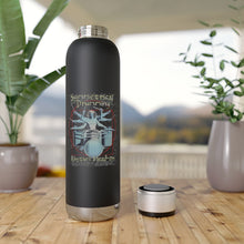 Load image into Gallery viewer, Symmetrical Drumming - Soundwave Copper Vacuum Audio Bottle 22oz - Keen Eye Design