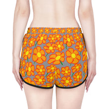Load image into Gallery viewer, Orangeflower Pattern on Med Gray - Women's Relaxed Shorts (AOP)