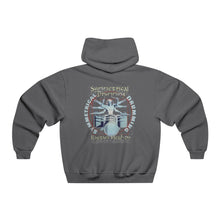 Load image into Gallery viewer, Symmetrical Drumming V3.5 - Men's NUBLEND® Hooded Sweatshirt - Keen Eye Design