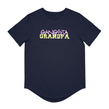 Load image into Gallery viewer, Gangsta Grandpa - Men's Jersey Curved Hem Tee