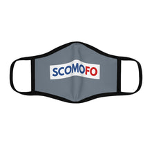 Load image into Gallery viewer, Scomofo - Fitted Polyester Face Mask (indigo with black trim)
