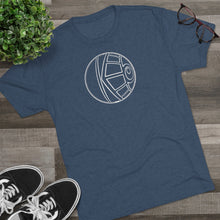 Load image into Gallery viewer, KeenEyeD FishEye (Wh) - Men's Tri-Blend Crew Tee