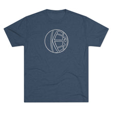 Load image into Gallery viewer, KeenEyeD FishEye (Wh) - Men's Tri-Blend Crew Tee