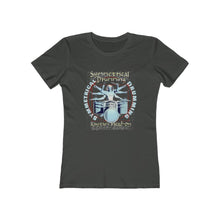 Load image into Gallery viewer, Symmetrical Drumming V3 - Women's Boyfriend Tee - Keen Eye Design
