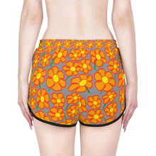 Load image into Gallery viewer, Orangeflower Pattern on Med Gray - Women's Relaxed Shorts (AOP)