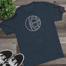 Load image into Gallery viewer, KeenEyeD FishEye (Wh) - Men's Tri-Blend Crew Tee