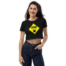 Load image into Gallery viewer, Beard On Board - Organic Crop Top - Keen Eye Design
