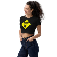 Load image into Gallery viewer, Beard On Board - Organic Crop Top - Keen Eye Design