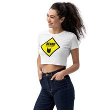 Load image into Gallery viewer, Beard On Board - Organic Crop Top - Keen Eye Design