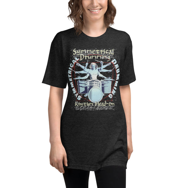 Symmetrical Drumming V3 - Unisex Tri-Blend Track Shirt