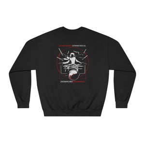 Symmetrical Drumming V24 - Unisex DryBlend® Crewneck Sweatshirt (F & B)