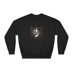 Symmetrical Drumming V24 - Unisex DryBlend® Crewneck Sweatshirt (F & B)