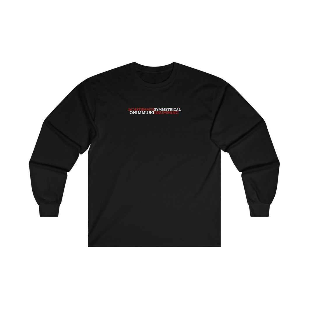 Symmetrical Drumming V24 - Unisex Ultra Cotton Long Sleeve Tee (F & B)