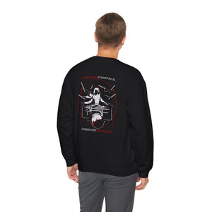 Symmetrical Drumming V24 - Unisex Heavy Blend™ Crewneck Sweatshirt [Aussie-printed Version] (F & B)