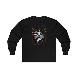 Symmetrical Drumming V24 - Unisex Ultra Cotton Long Sleeve Tee (F & B)