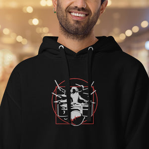 Symmetrical Drumming V24 - Embroidered Unisex Hoodie