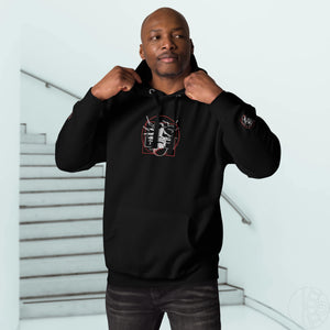 Symmetrical Drumming V24 - Embroidered Unisex Hoodie