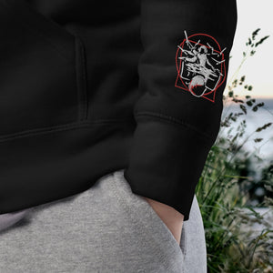 Symmetrical Drumming V24 - Embroidered Unisex Hoodie