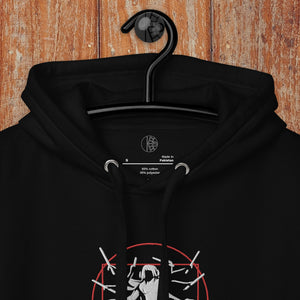 Symmetrical Drumming V24 - Embroidered Unisex Hoodie