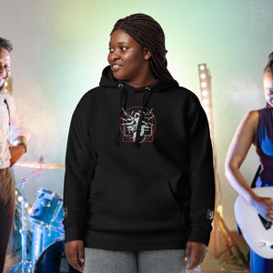 Symmetrical Drumming V24 - Embroidered Unisex Hoodie