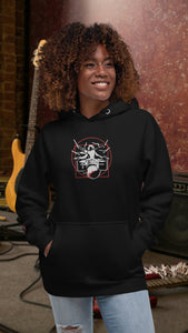 Symmetrical Drumming V24 - Embroidered Unisex Hoodie