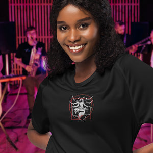 Symmetrical Drumming V24 - Embroidered Unisex Sports Jersey Tee