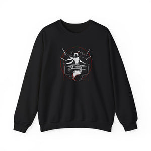 Symmetrical Drumming V24 - Unisex Heavy Blend™ Crewneck Sweatshirt [Aussie-printed Version] (F & B)