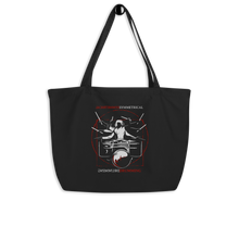 Load image into Gallery viewer, Symmetrical Drumming V24 - Large Organic Tote Bag
