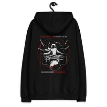 Load image into Gallery viewer, Symmetrical Drumming V24 - Embroidered Unisex Premium Eco Hoodie (F &amp; B)
