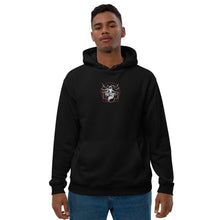 Load image into Gallery viewer, Symmetrical Drumming V24 - Embroidered Unisex Premium Eco Hoodie (F &amp; B)
