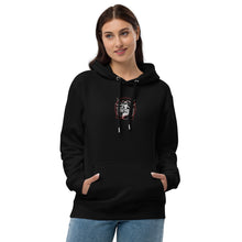 Load image into Gallery viewer, Symmetrical Drumming V24 - Embroidered Unisex Premium Eco Hoodie (F &amp; B)
