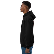 Load image into Gallery viewer, Symmetrical Drumming V24 - Embroidered Unisex Premium Eco Hoodie (F &amp; B)
