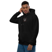 Load image into Gallery viewer, Symmetrical Drumming V24 - Embroidered Unisex Premium Eco Hoodie (F &amp; B)
