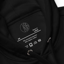 Load image into Gallery viewer, Symmetrical Drumming V24 - Embroidered Unisex Premium Eco Hoodie (F &amp; B)
