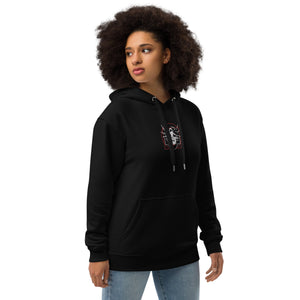 Symmetrical Drumming V24 - Embroidered Unisex Premium Eco Hoodie (F & B)