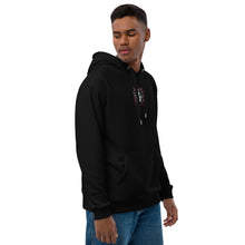 Load image into Gallery viewer, Symmetrical Drumming V24 - Embroidered Unisex Premium Eco Hoodie (F &amp; B)
