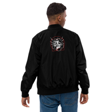 Load image into Gallery viewer, Symmetrical Drumming V24 - Embroidered Unisex Premium Recycled Bomber Jacket
