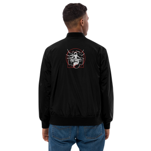 Symmetrical Drumming V24 - Embroidered Unisex Premium Recycled Bomber Jacket