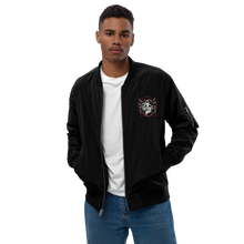 Load image into Gallery viewer, Symmetrical Drumming V24 - Embroidered Unisex Premium Recycled Bomber Jacket
