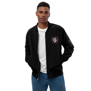 Symmetrical Drumming V24 - Embroidered Unisex Premium Recycled Bomber Jacket