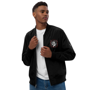 Symmetrical Drumming V24 - Embroidered Unisex Premium Recycled Bomber Jacket