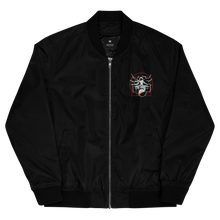 Load image into Gallery viewer, Symmetrical Drumming V24 - Embroidered Unisex Premium Recycled Bomber Jacket
